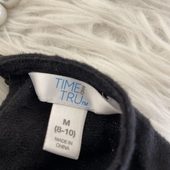 TIME AND TRU Women's Ruffle Sleeveless Black Tank Top Size Medium - Picture 7 of 10